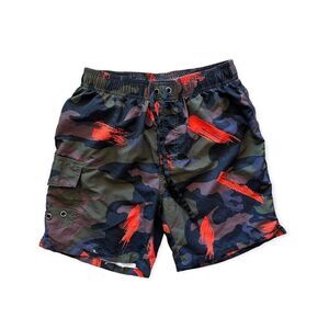 New Mens YumiDay Camo Camouflage Swimming Swim Trunks - Sz 32